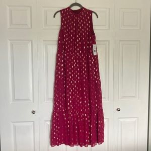 Donna Ricco Red Maxi Dress